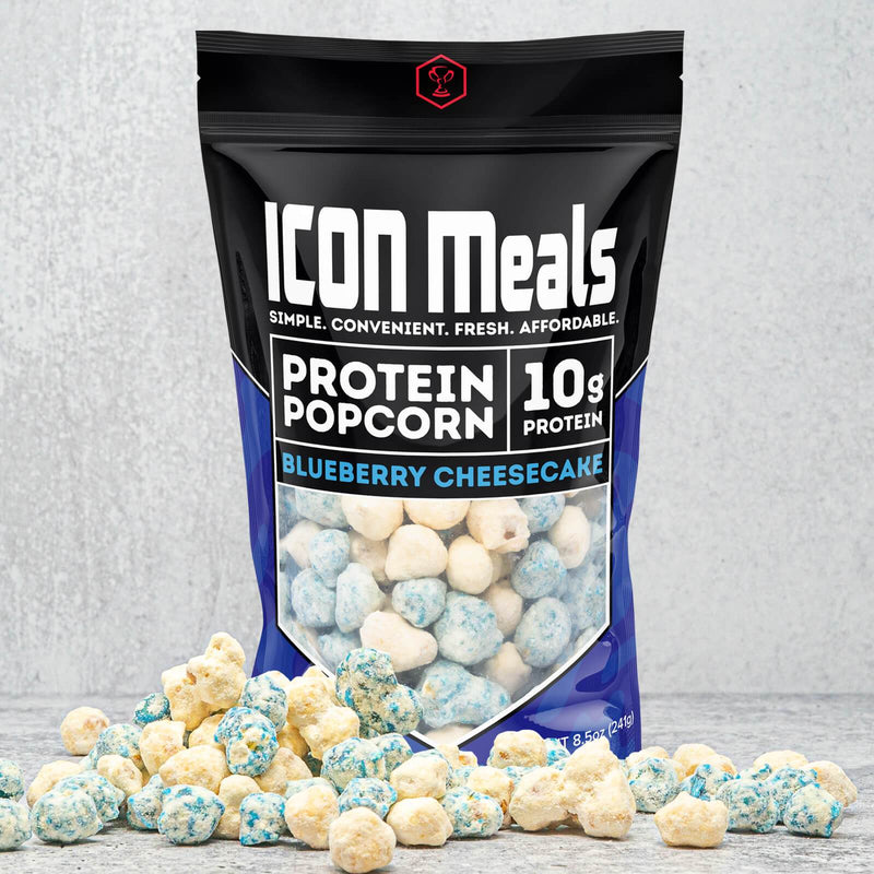 Blueberry Cheesecake Protein Popcorn
