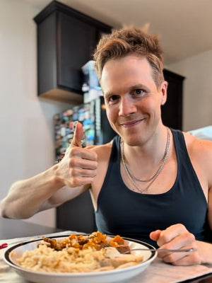 Patrick Lyons enjoying ICON Meals