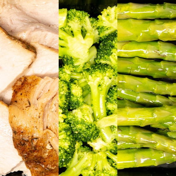4oz Turkey Breast, Broccoli & Asparagus