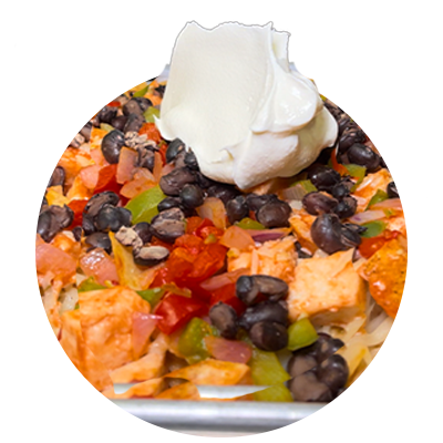 buffalo chicken nachos