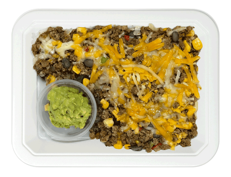 Tex-Mex Beef & Guacamole Bowl